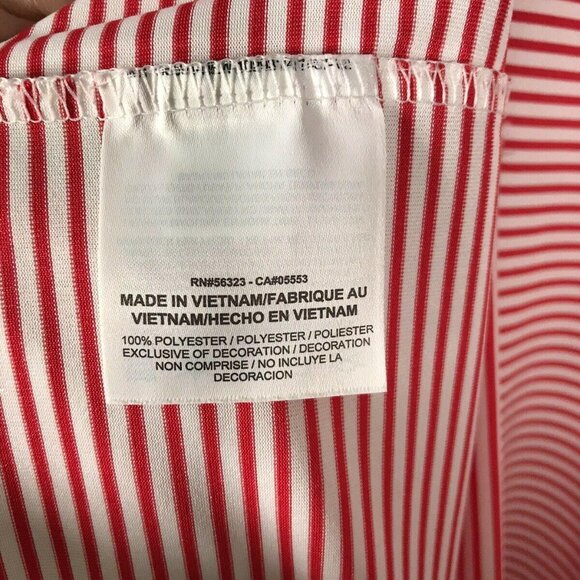 Nike Golf Dri-Fit Red & White Striped Men's Polo Shirt XL Extra Large - Picture 6 of 9